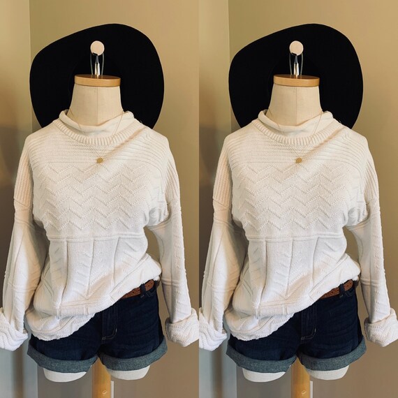 Vintage Oversized Ivory Sweater