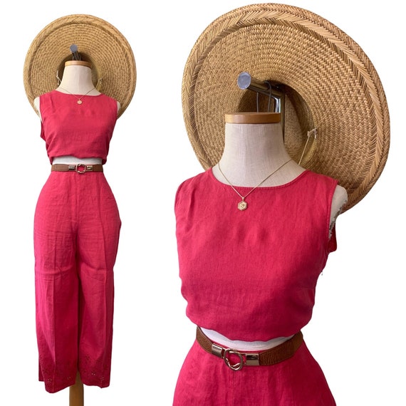 Coral Linen 2 Piece Set - image 2