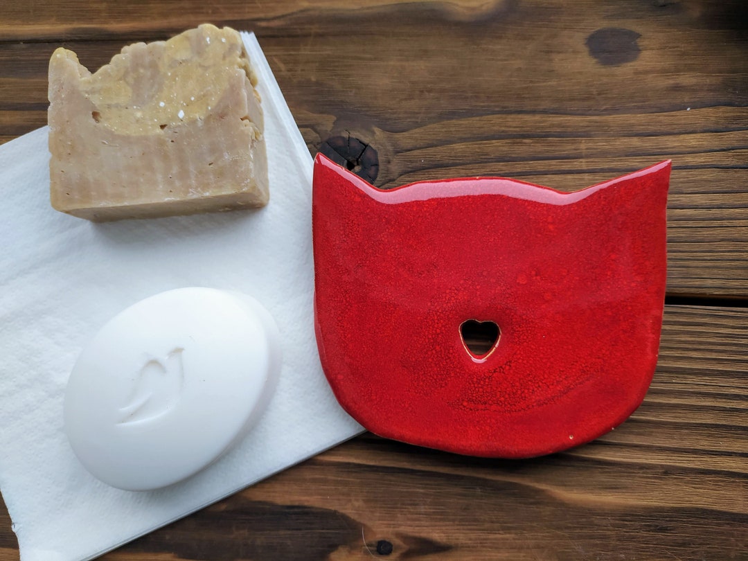 Soap Dish Handmade Ceramic Cat Soap Dish Clay Soap Dish Etsy Australia