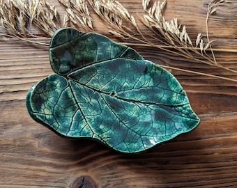 Soap dish, handmade ceramic soap dish, leaf soap dish, clay soap dish, soap holder, leaf soap dish, leaf, craft, Leaf