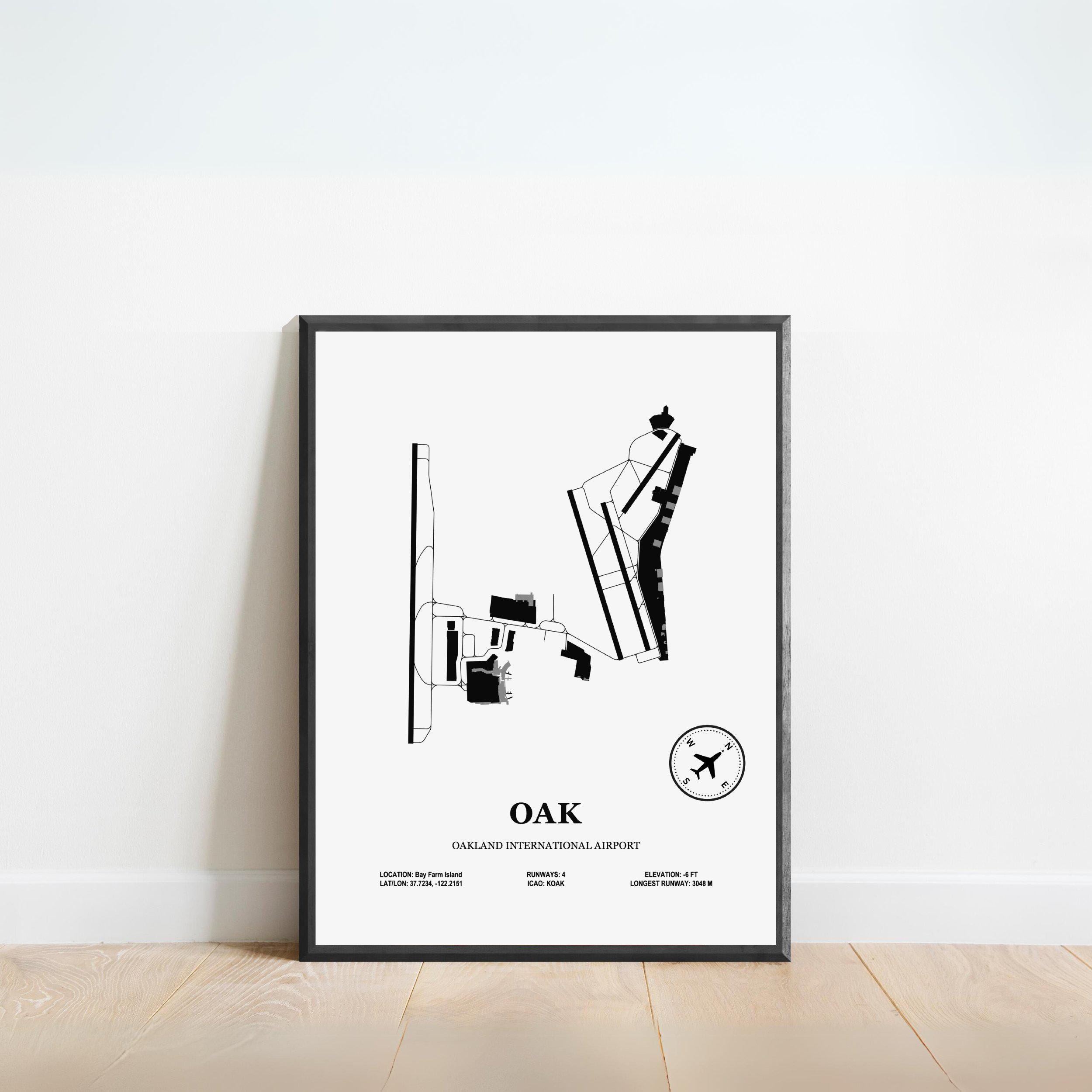 OAK, Oakland International Airport – Airport Design Map, Aviation