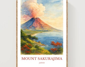 a。様 order work】 桜島 アート 絵画 山の絵 a。様 order work】 桜島