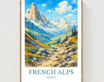 French Alps Poster