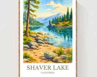 Póster del lago Shaver