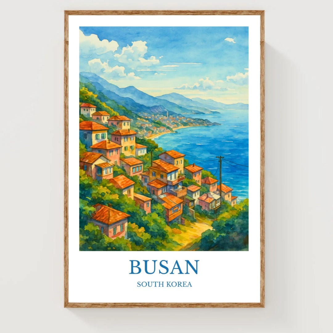 Busan Poster - Etsy