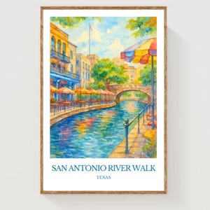 San Antonio River Walk Poster