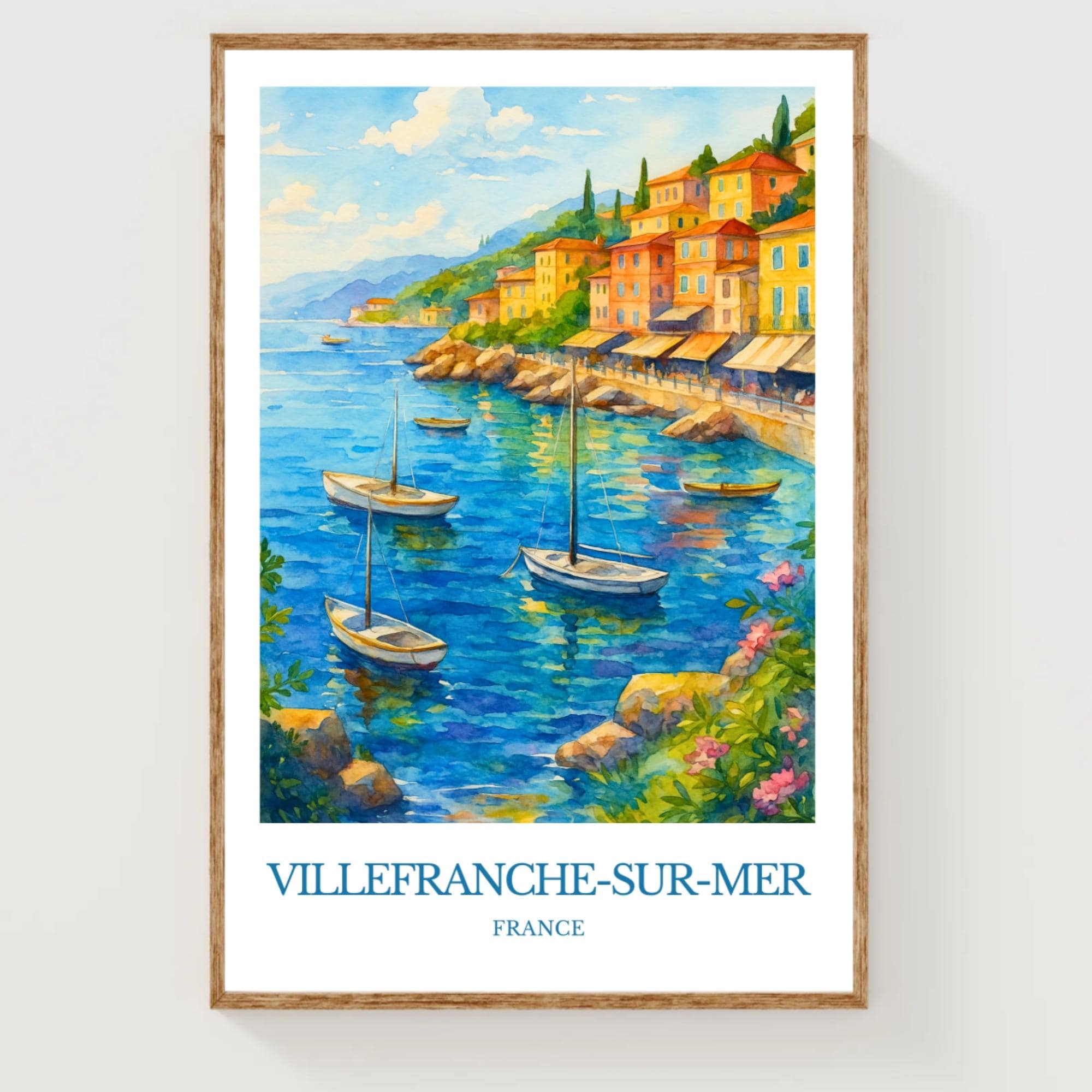 ヴィルフランシュ・シュル・メールのポスター - Etsy 日本