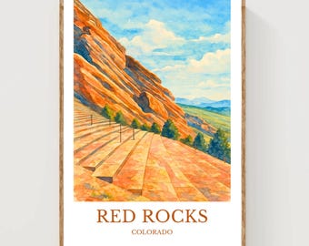 Red Rocks Poster
