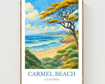 Carmel Beach Poster