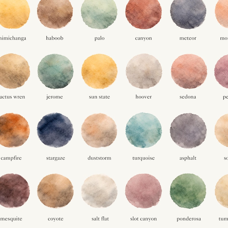 The Colors of Arizona - Watercolor Print - Etsy