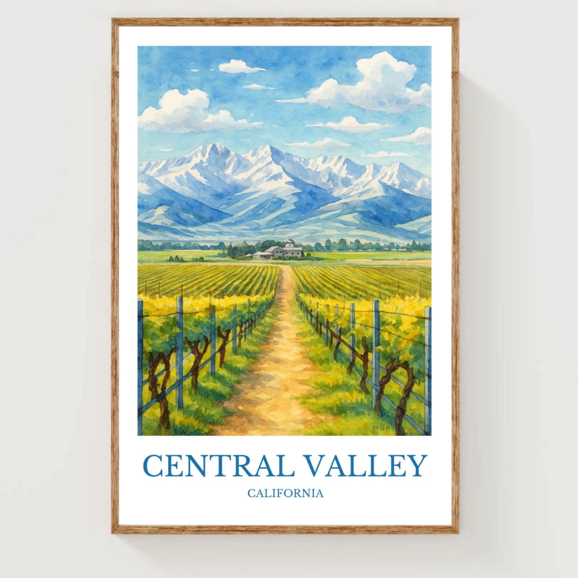 Central Valley Poster - Etsy New Zealand