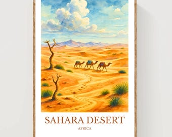 Sahara Wüste Poster