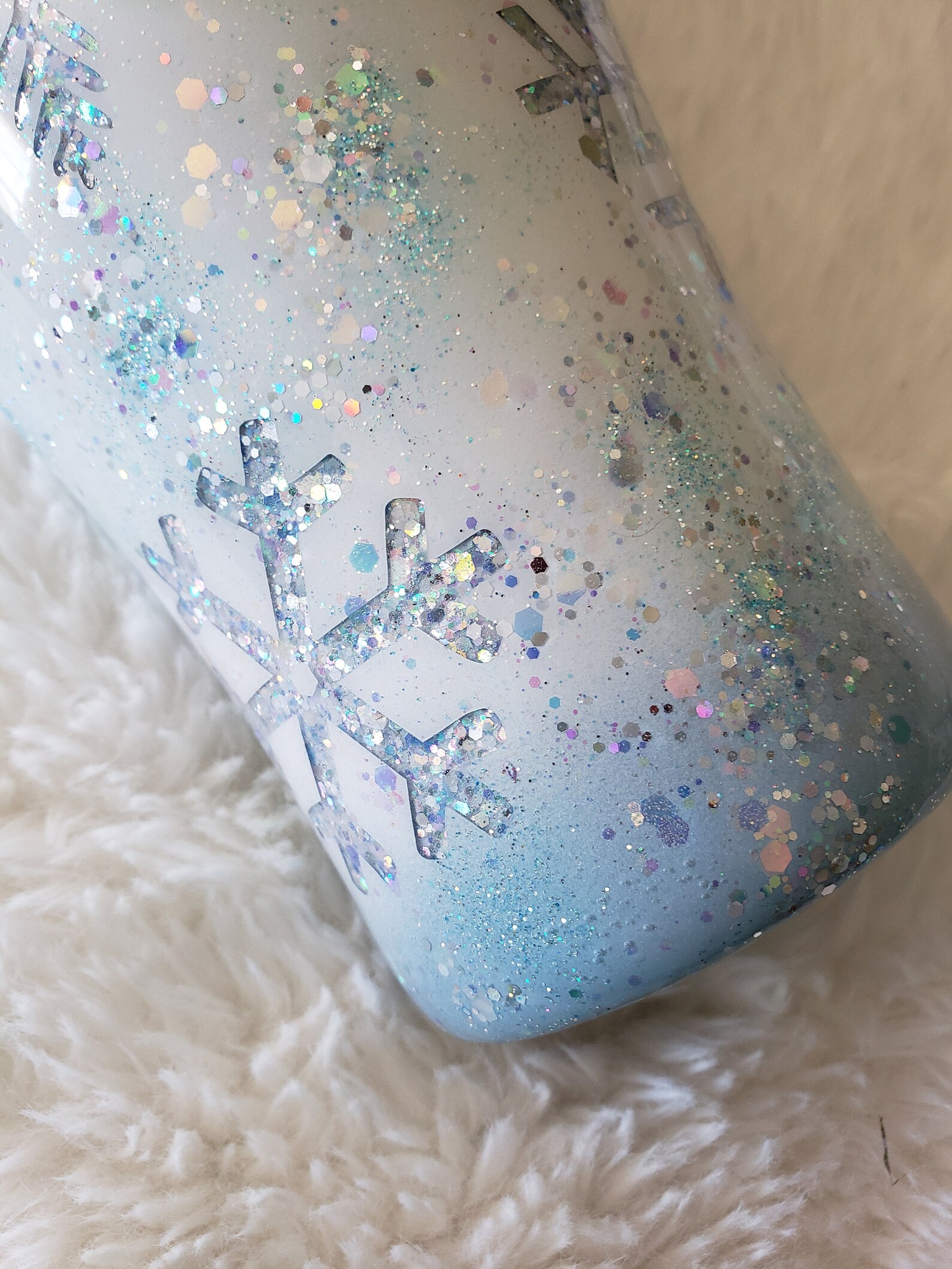 Bicchiere In Vetro Snowflakes 532 Ml – Calice Senza Stelo Con Decorazione Invernale Dipinta A Mano, Idea Regalo Natalizia - 2
