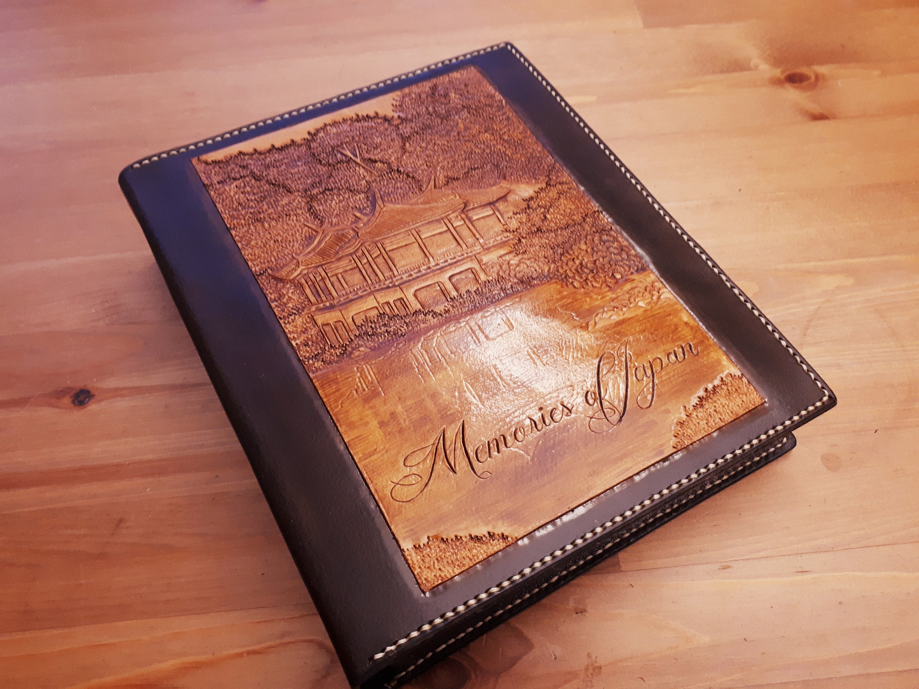Family Tree Scrapbook Album  Custom Leather Books by Marcia Engeltjes