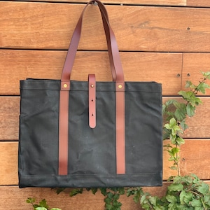 Damen Arbeitstasche, Große Carryall Einkaufstasche, Tasche mit Ledergriffen, Tasche mit mehreren Taschen Reißverschluss, Robuste, langlebige leichte Tasche Schwarz