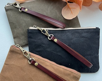 Wooden Bridge Forest Zipper Canvas Coin Purse Wallet Make Up Bag,Cellphone Bag With Handle