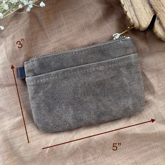 Small canvas pouch with zipper hotsell