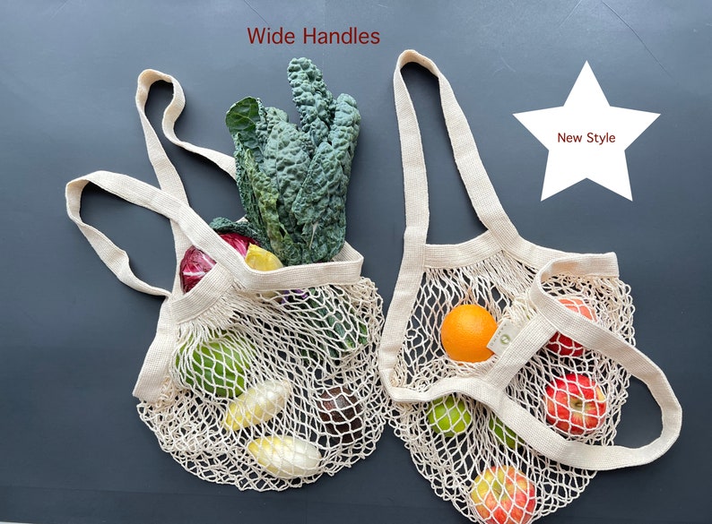 Cotton Net Tote Bag - Thumbnail 3