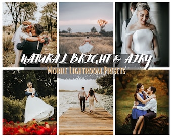 Presets de Lightroom: Naturales, Luminosos y Alejados / Fotografía Móvil (Descarga Digital)