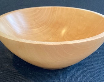 8 1/4" pear wood bowl, Decorative bowl, Hand turned bowl