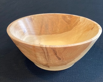 8 1/4" ambrosia maple wood bowl, Decorative bowl, Hand turned bowl