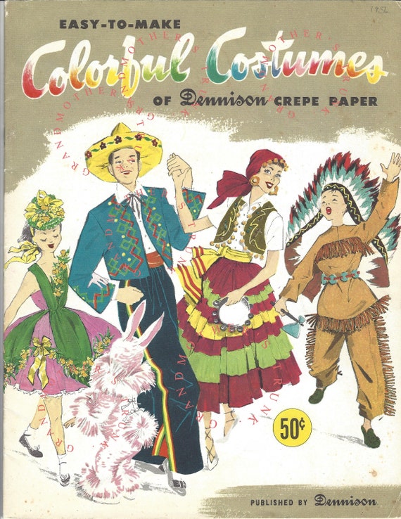 Buy Easy to Make Costumes [instant Digital Download] Vintage 1956 Dennison  Book, Ideas, Patterns for Holiday, Dress-up, Plays, Fun Characters Online  in India