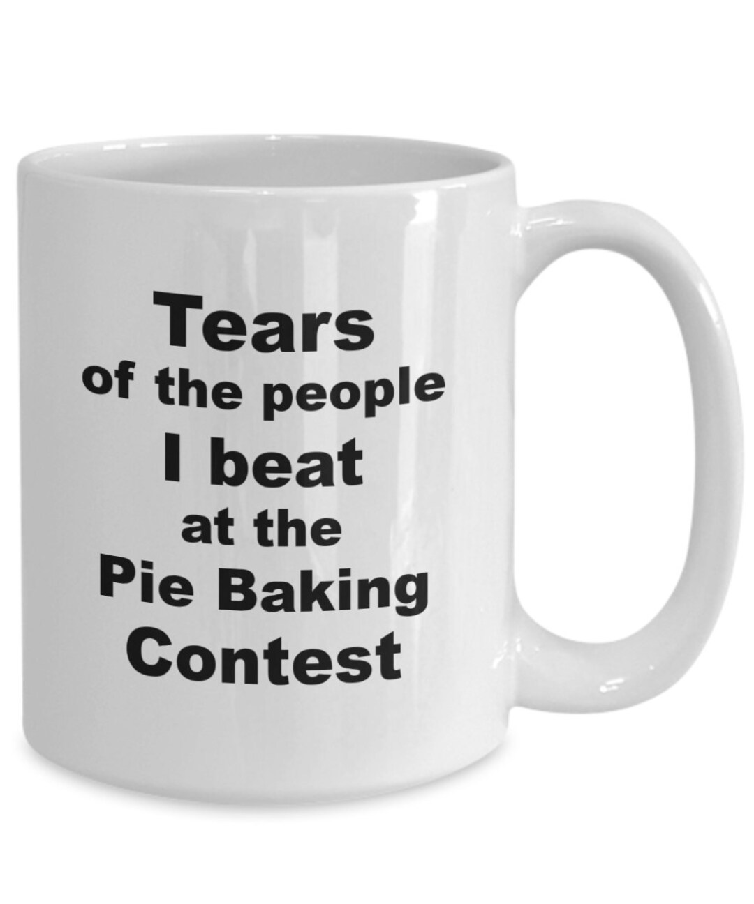 Funny pie baking contest winner mug coffee cup pie baking winner champ 