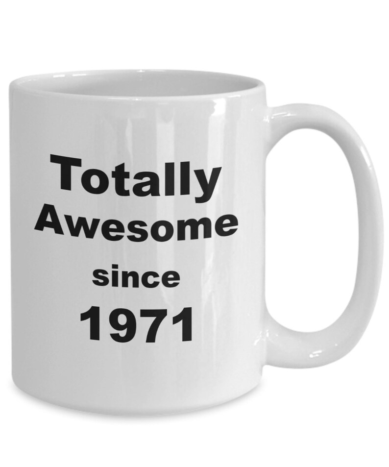 Details about   50th Birthday Mug Made in 1971 50 Years Of Awesome Retro Gift Idea Coffee Tea