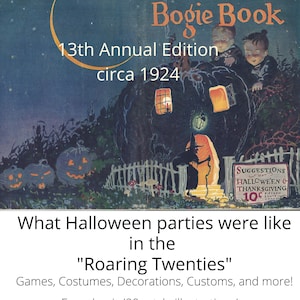 Vintage Dennison Halloween Decorations & costume ideas [Instant Digital Download] Roaring 20’s Party Planner | Bogie Book | Art Deco Fashion