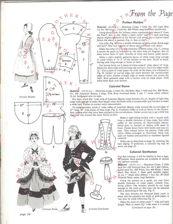 Buy Easy to Make Costumes [instant Digital Download] Vintage 1956 Dennison  Book, Ideas, Patterns for Holiday, Dress-up, Plays, Fun Characters Online  in India - Etsy