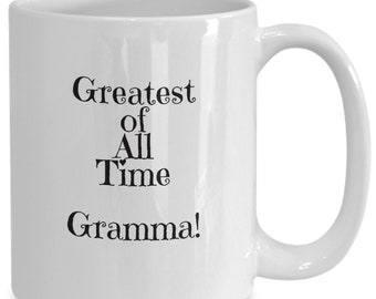 GOAT Gramma mug coffee cup, greatest of all time best ever Gramma fun gift idea, gift for grandmother from grandchild, Mother's Day birthday