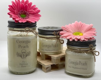 Georgia Peach: Hand Poured Soy Candle