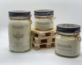 Honeysuckle: Hand Poured Soy Candle