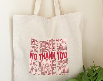 small plastic thank you bolsas