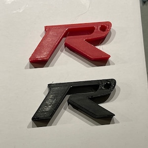 Civic Type R Keychain: Black/Red