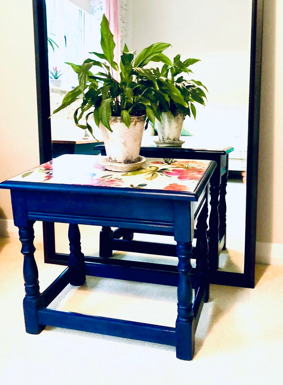 Shabby chic coffee table/end table. Etsy