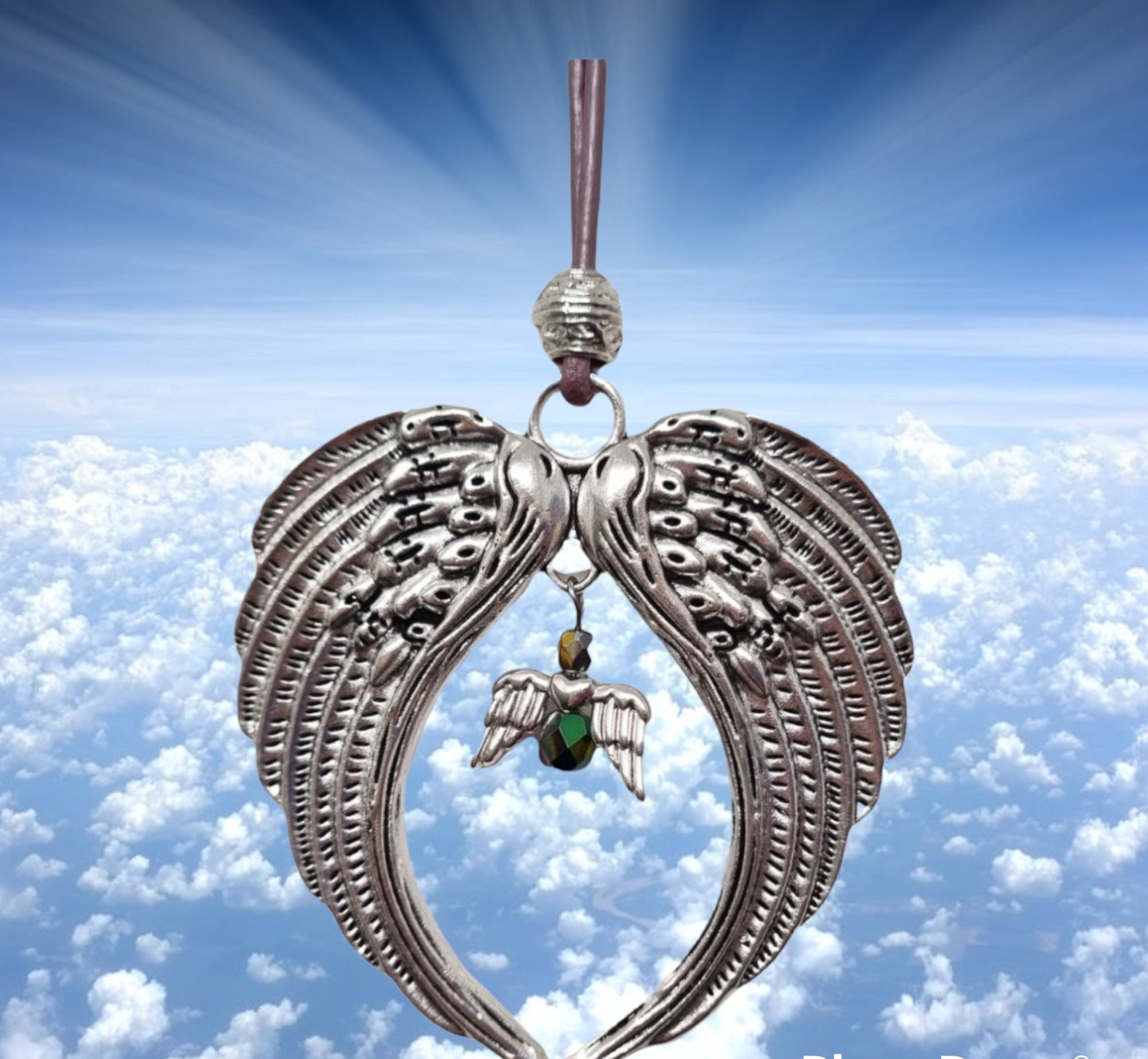 Engel Schlüsselanhänger Engel mit Wolke Fahre nie schneller als dein Schutzengel NEU 