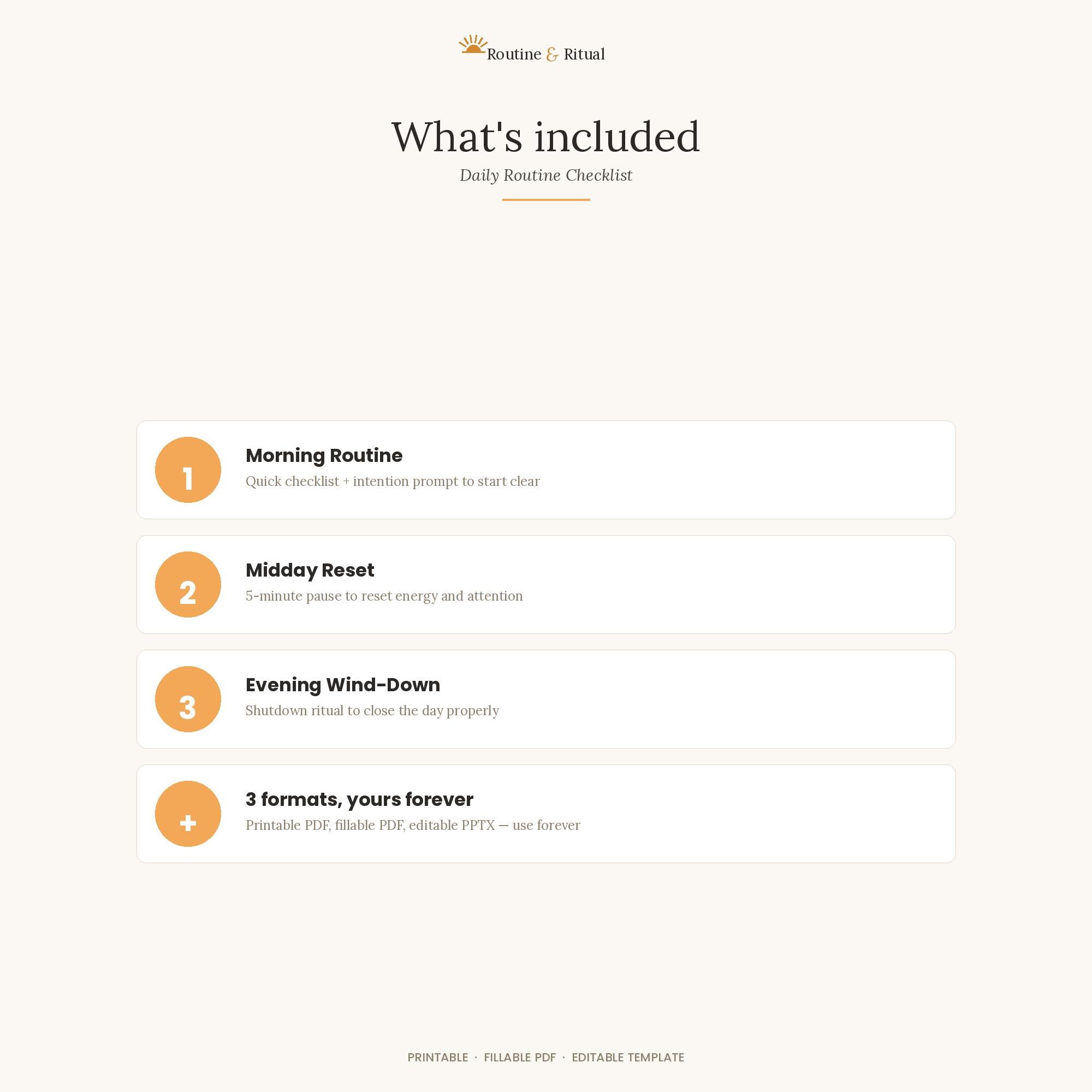 ADHD Daily Routine Checklist | Dark Mode | Printable + Fillable PDF ...