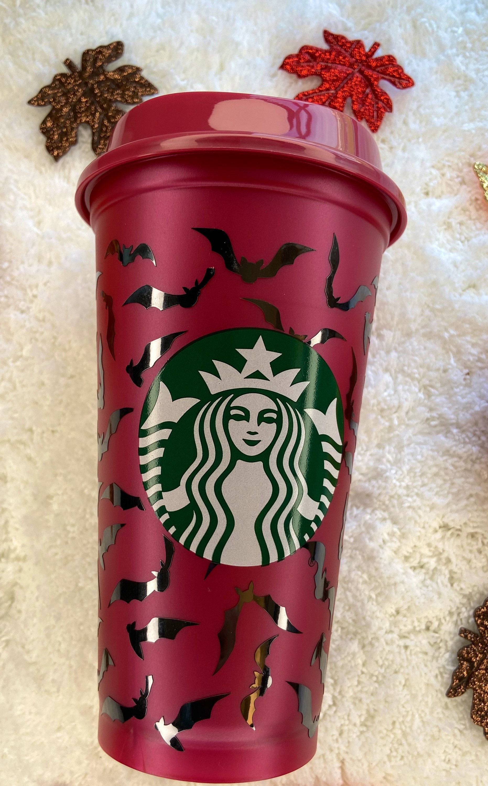 Fall Starbucks Hot Cup Fall Cup Halloween Cups Bat Cup Etsy
