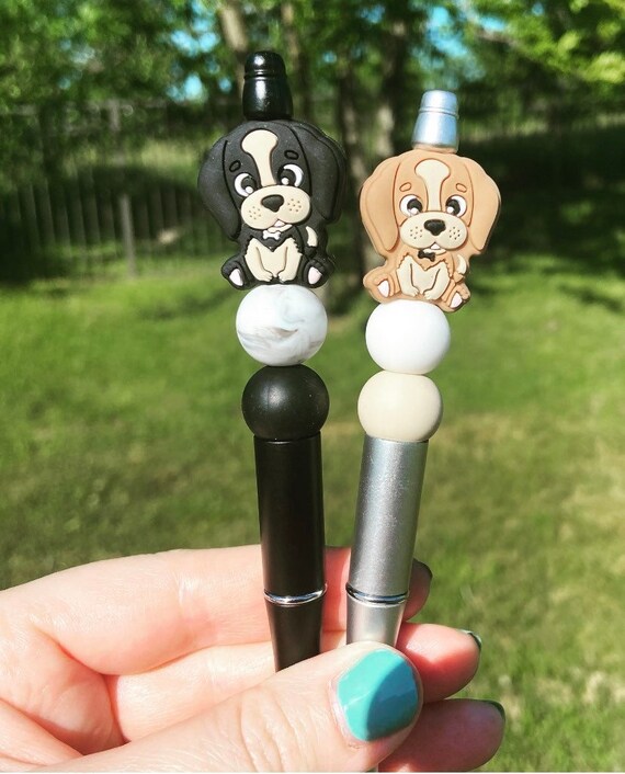 Dog Silicone Beaded Pen Dog Mom Pen Dog Lover Pen Dog Pen Dog Mom Pen Cute Pen Pen Work Pen Work Gift Beaded Pen Etsy