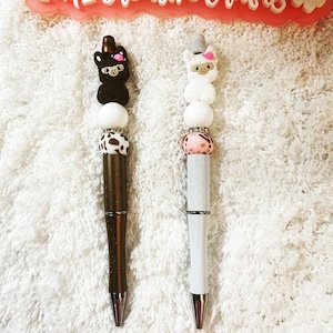 Llama Beaded Pen | Llama Pen | Llama Silicone Beaded Pen | Cute Pen | Work Pen | Beaded Pen | Pen |