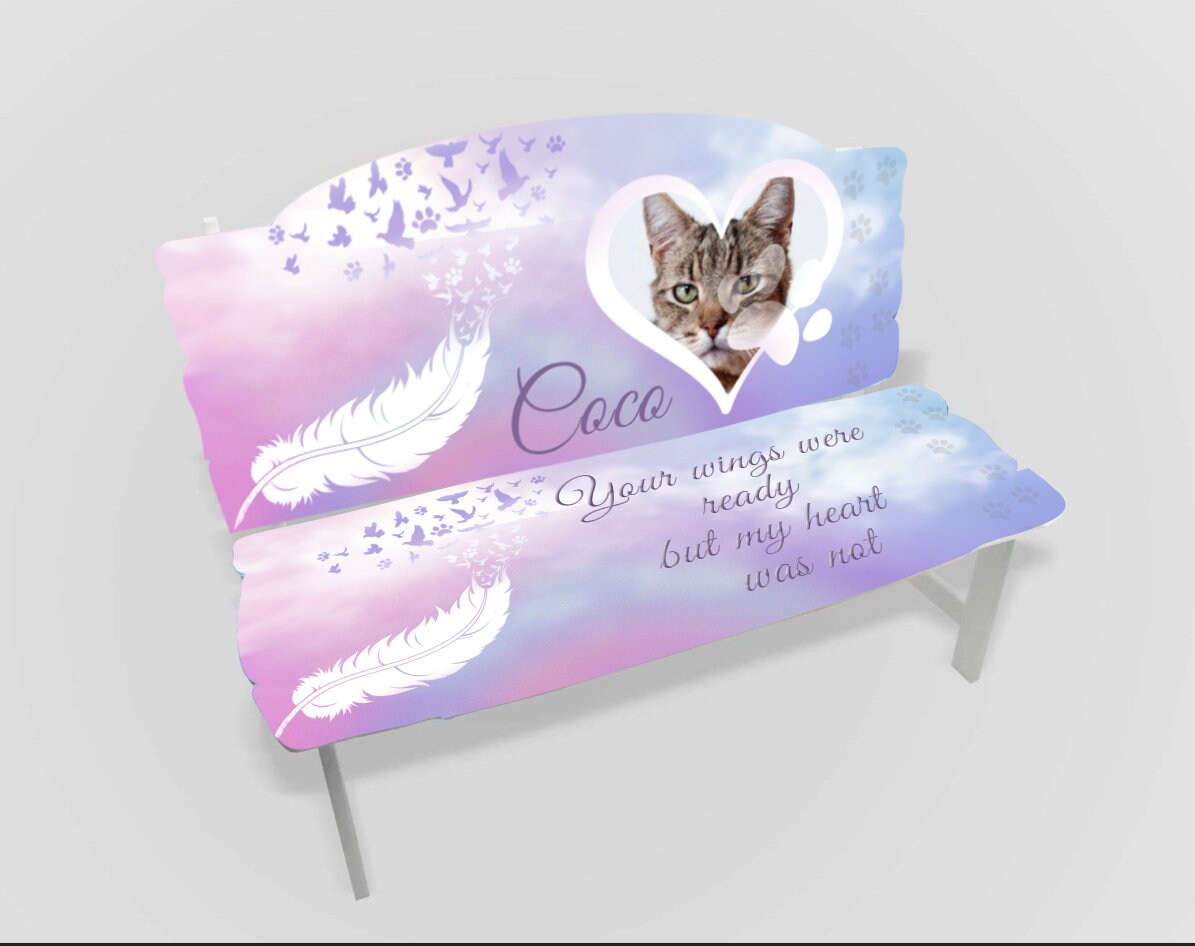 Pet Memorial Bench Template Sublimation Design PNG Etsy