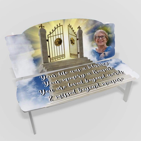 Memorial bench Template design sublimation png