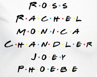 Download Friends Tv Names Svg Etsy