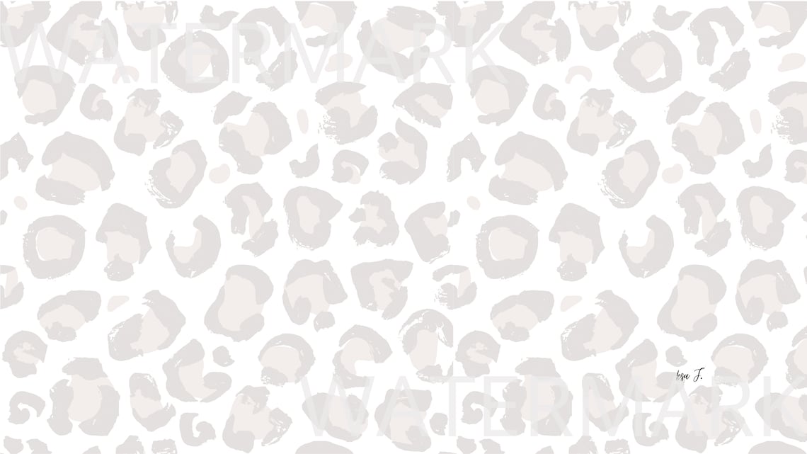 Leopard Print Desktop Wallpaper Aesthetic Wallpaper Etsy