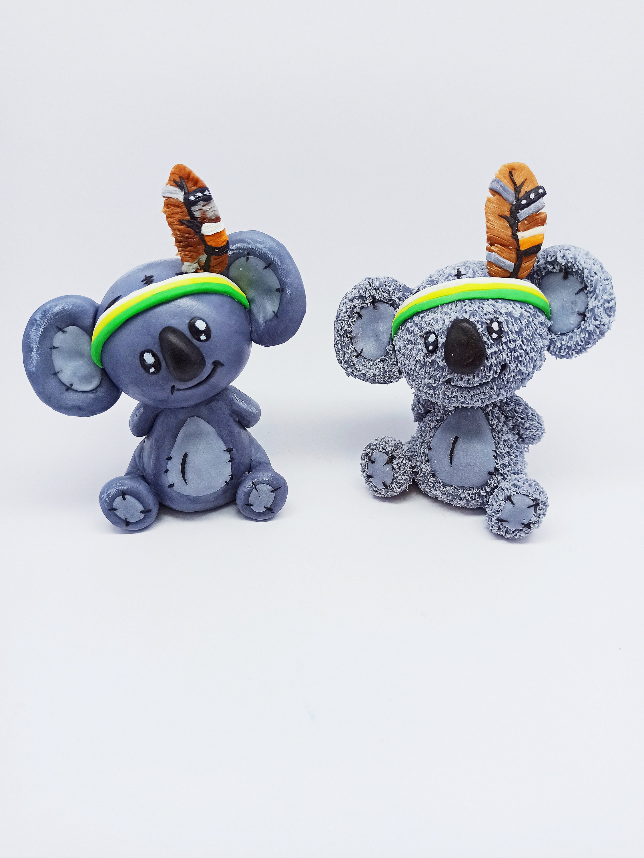 Koala Fondant Cake Topper, Cute Koala Cake Topper, Koala With Tent, Koala Baby Shower Topper