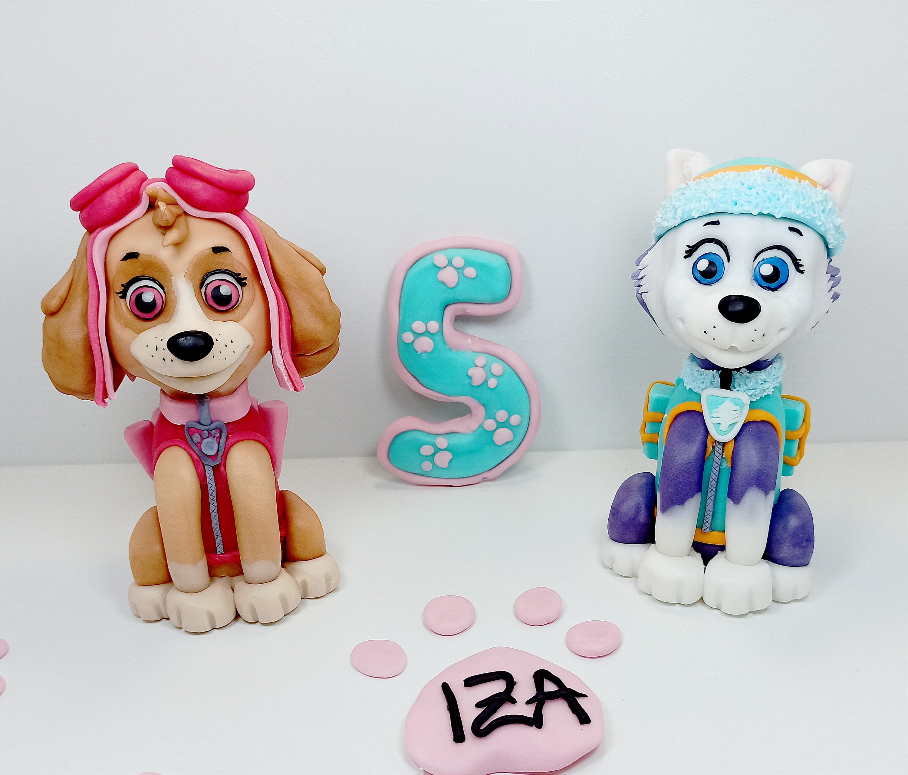 Buy Fondant Paw Patrol Sky and Everest Cake Topper Paw Patrol Online in  India - Etsy