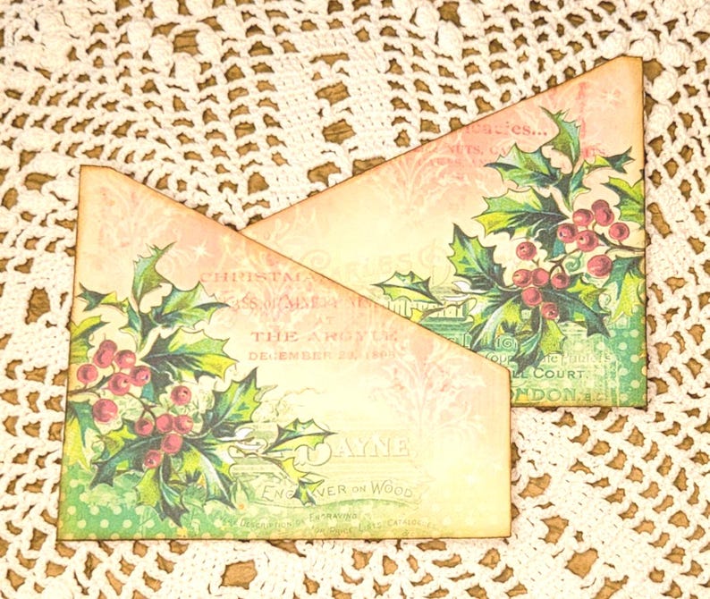 Christmas Junk Journal Handmade Tags Set 6 - Etsy