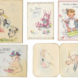Vintage Baby Announcement Card Images