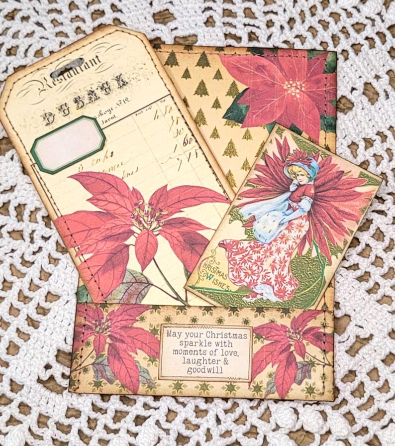 Christmas Junk Journal Handmade Tags Set 6 - Etsy
